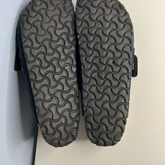 Birkenstock Kyoto Nubuck Leather Sandal Navy Sz 42 Unisex - Picture 4 of 8